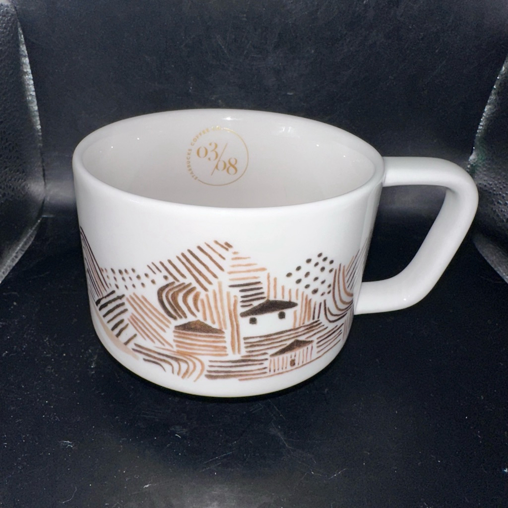 Starbucks Artisan Series 03/08 Where it all Begins Farmer Story Ceramic Mug 12oz
